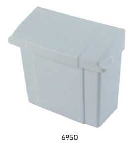 WALL-MOUNTED SANITARY NAPKIN RECEPTACLES