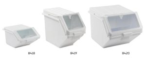 SHELF-TYPE RAW FOOD MATERIAL CONTAINERS